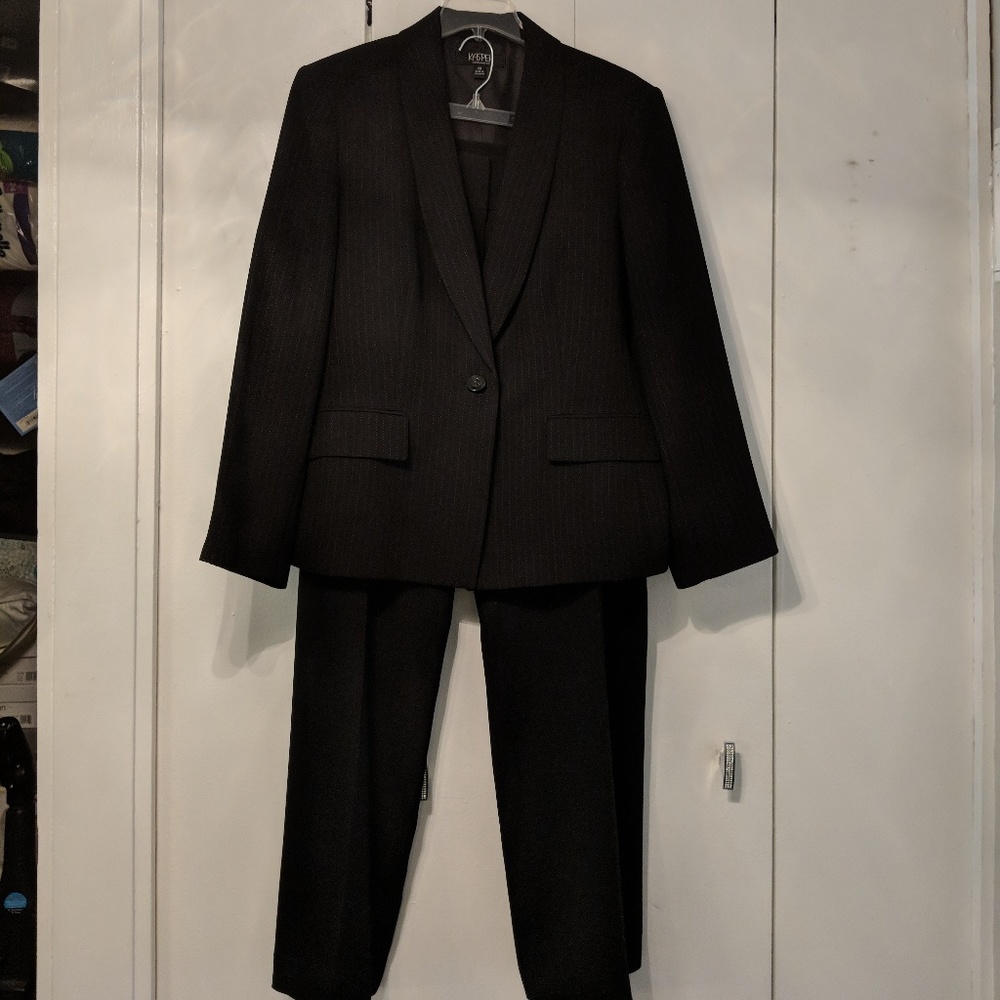 Kasper Pinstripe Pants Suit